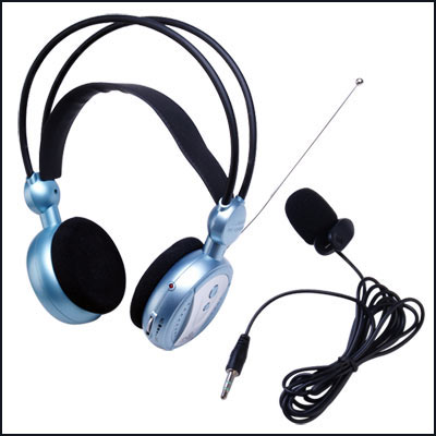 Cordless Headphones on Wireless Cordless Headset Headphone Tv Ipod Dvd Fm Mic