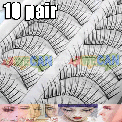 Long Fake False Eyelashes