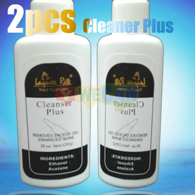 2x Nail Art Acrylic UV Gel Remover Tip Cleanser Plus Clean