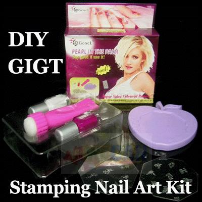 Girl Gifts on Stamp Scraping 3d Nail Art Kit Diy Girl Gift Package Included