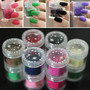 New Jumbo Jar 12 Colors Fashion Tips Fuzzy Flocking Velvet Nail Powder 3D Nail Retail