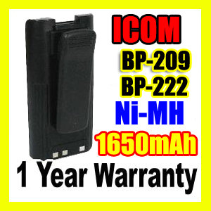 ICOM BP-222,ICOM BP-222 Two Way Radio Battery