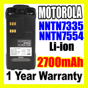 MOTOROLA NNTN7554 Two Way Radio Battery,NNTN7554 battery