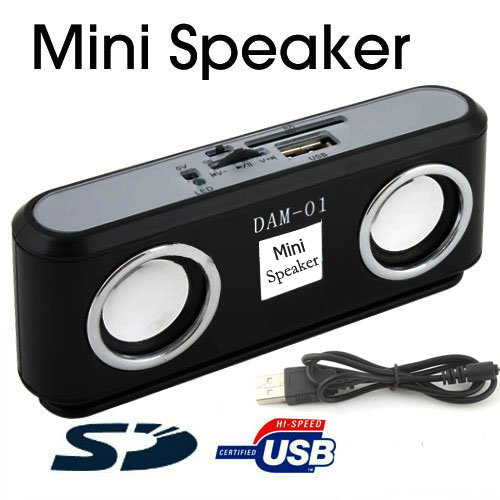 New Mini USB/SD/MMC Portable 3.5mm Speaker for iPod MP3