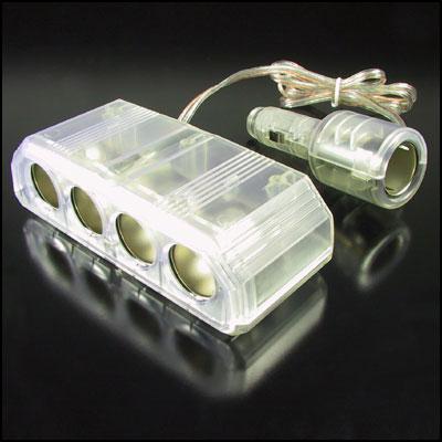  Battery   on To 5 Way 12v Car Cigarette Lighter Socket Adapter Jpg