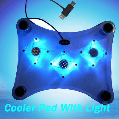 Notebook  Cooler on Usb 3 Fan Light Cooler Pad Laptop Notebook Cooling Pad   Transparent