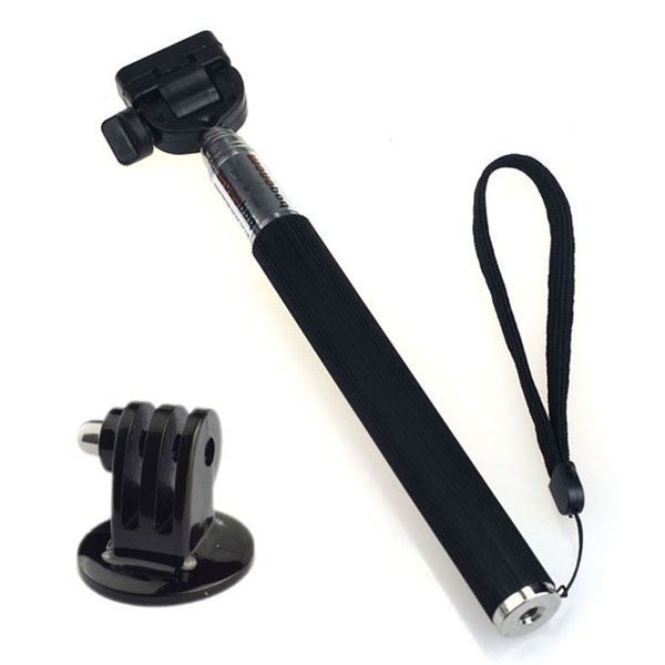 Extendable Handheld Monopod+Tripod Mount Adapter For GoPro Hero 1/2/3