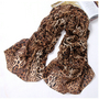 Celebrity Stylish Large Brown Leopard Long Soft Chiffon Scarf Hollywood 2013