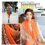 Orange Fashion Leopard Animal Print Type Girl/Woman Scarf Shawl Scarves Chiffon