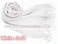 White Pashmina Cashmere Wool Silk Shawl Scarf Wrap