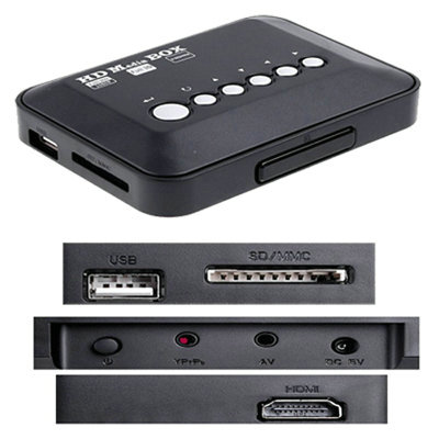 Multi TV Media Player HDMI 1080P HD USB SD MMC RMVB MP3 AVI MPEG Divx MKV