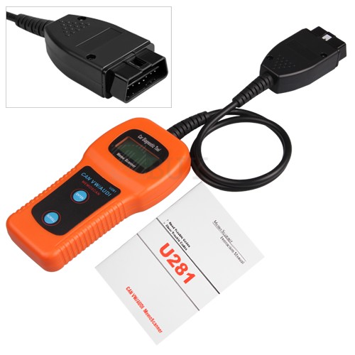 U281 OBD 2 Can Bus Scanner Code Reader AirBag ABS Reset Tool