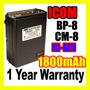 BP-7 CM-7G Battery for ICOM IC-A20 A21 02AT 03AT 04AT