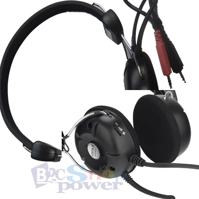 Headphone Microphone Headset For PC Computer Skype With Volume Control