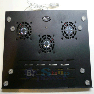 Laptop Cooling Pad 4-Port USB Hub + 3 Fan Cooler