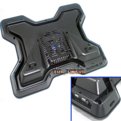 LED 2 USB PC/Notebook/Laptop Cooling Pad Fan Cooler 5V