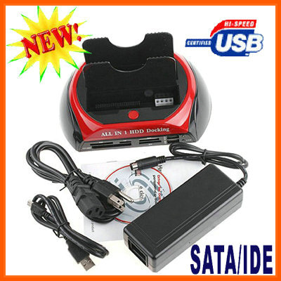 2.5' 3.5' IDE/SATA HDD Dock Docking Station + USB HUB