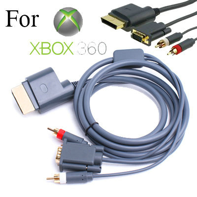 New High Definition AV VGA Cable for Xbox 360
