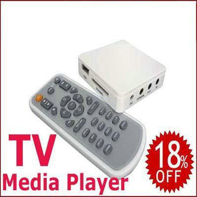 USB HDD SD MMC Card Reader Media Player to TV HDTV New