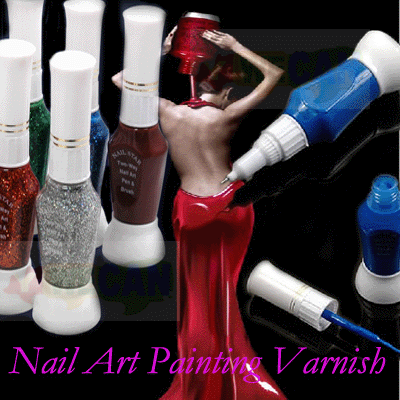 36 Shining Colors Nail Polish Point Pen Brush DIY Nail