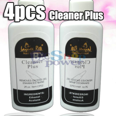 4PCS UV GEL REMOVER TIP CLEANSER PLUS NAIL ART NAIL CLEANER