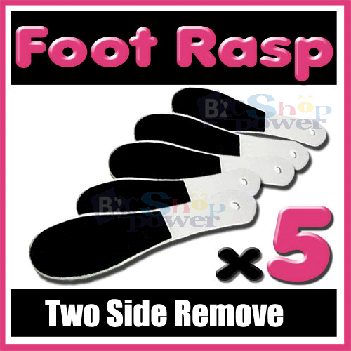 5 pcs Foot Resp Cuticle Remover Buffer Sanding File New