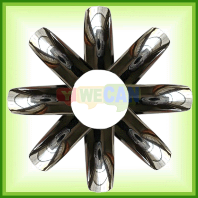 50 PCS Silver Metal Texture Fack False Art Nail Tip Sexy