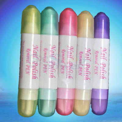 5PCS Nail Art Polish Corrector Remover Pen +20 Tips