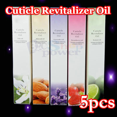 5x Nail Cuticle Revitalizer Oil Treatment Tool Complex Blend Set