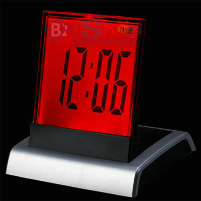 7 Clolor LED Digital Calendar Alarm Clock Thermometer