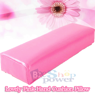 Cube Pillow Rest UV Manicure Long Hand Cushion Nail Art Rectangular Lovely Pink