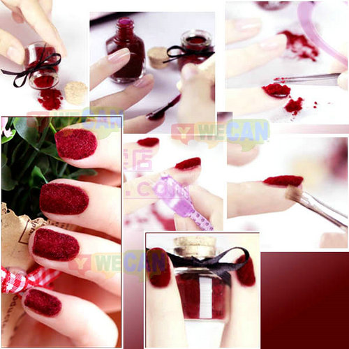 New Jumbo Jar 18 Colors Fashion Tips Fuzzy Flocking Velvet Nail Powder 3D Nail