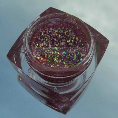 Glitter Purple Full 20ml Nail Art Tips UV Builder Gel