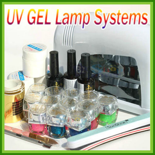 Nail Art Basic UV Gel System Color GEL Pen Primer UV Lamp for Uv Gel Nail Art #B