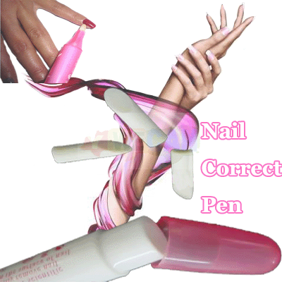 Nail Art Nail Tips Polish Corrector Pen Free 4 Pen Tips