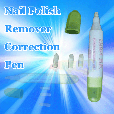 Nail Tips Polish Corrector Removal Pen Free 4 Pen Tips