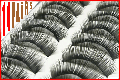 10 Pairs Natural Eyelashes Long Fake False Eye Makeup 2