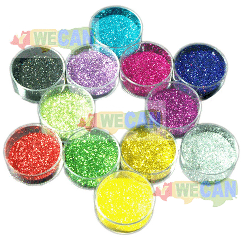 12 Color Glitter Powder Dust Nail Art Tips Decoration