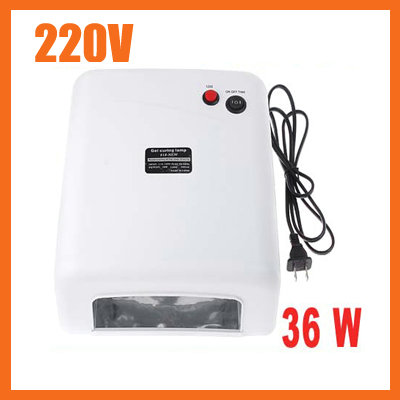36W 220V Nail Art UV Lamp Gel Curing Tube Light Dryer