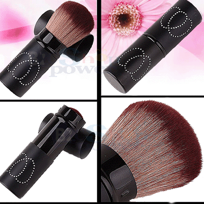 Kabuki Sable Hair Face Powder Cosmetic Brush Travel Party Pocket Fashion