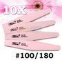 10x Sponge Buffer Sanding Block Files Nail Art KOREAN Origin #100 #180 PINK