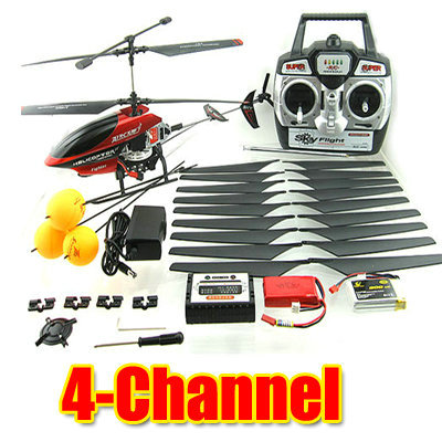 Metal 4ch mini RC Helicopter+20 Blade +Battery+Training