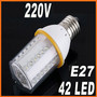 220V E27 42 LED White Light 2W Bulb Ultra Bright Lamp