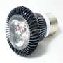 3W 220V E27 3 LED Red Spotlight Light Bulb Lamp Screw