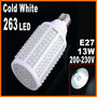 E27 13W 263 leds 200-230V 1050LM Cold White Corn Light Bulb LED Bulb Lamp led lighting