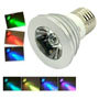 E27 3W Remote Control 16 Color RGB LED Bulb Light 220V