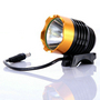 GOLD Color CREE XML XM-L T6 1200LM LED Bike Bicycle Light HeadLight HeadLamp