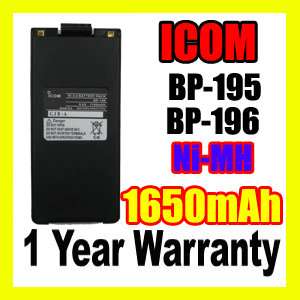 ICOM BP-196R,ICOM BP-196R Two Way Radio Battery