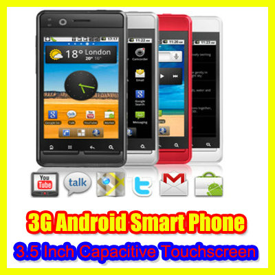 3.5 Inch 800MHz WIFI Capacitive Touchscreen 3G Android Smart Phone