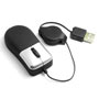Mouse,Mini USB Optical Mouse with Retractable Cable